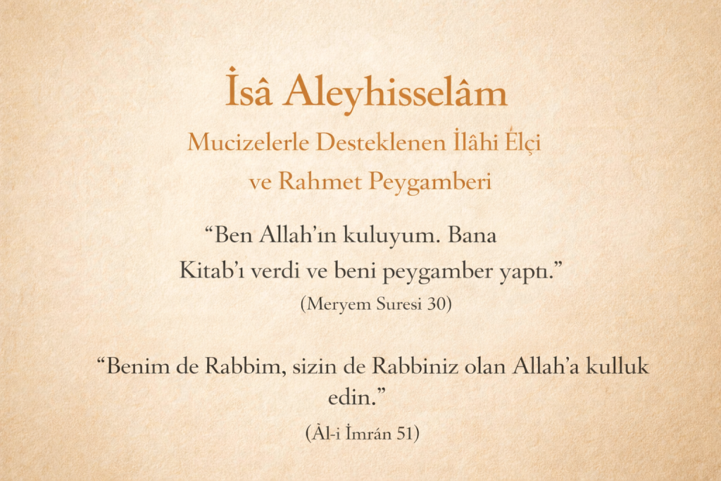 İsâ Aleyhisselâm – Mucizelerle Desteklenen İlâhî Elçi ve Rahmet Peygamberi