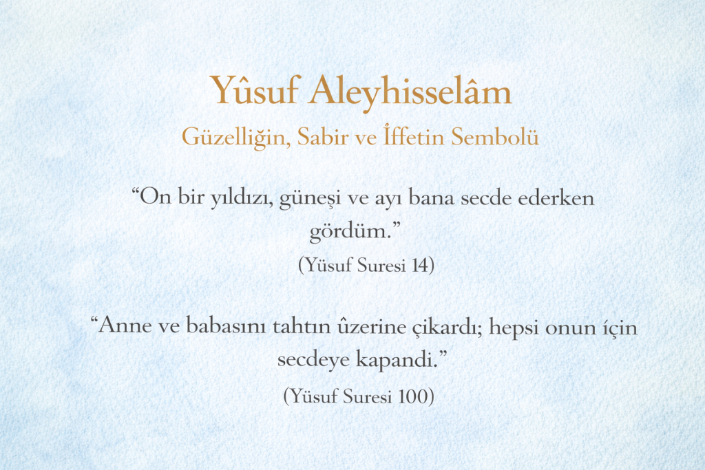 Yûsuf Aleyhisselâm – Güzelliğin, Sabır ve İffetin Sembolü