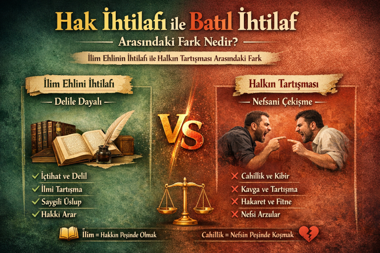 Hak İhtilafı ile Batıl İhtilaf Arasındaki Fark Nedir? İslam’da Doğru ve Yanlış İhtilaf