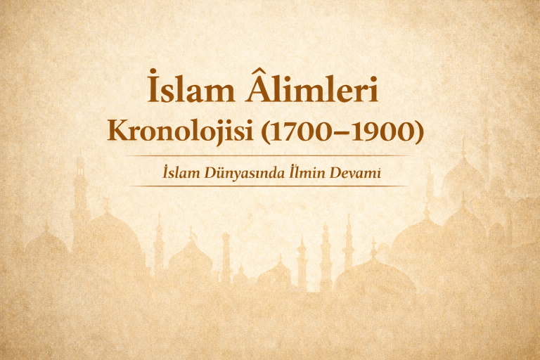 İslam Âlimleri Kronolojisi (1700–1900): İslam Dünyasında İlmin Devamı