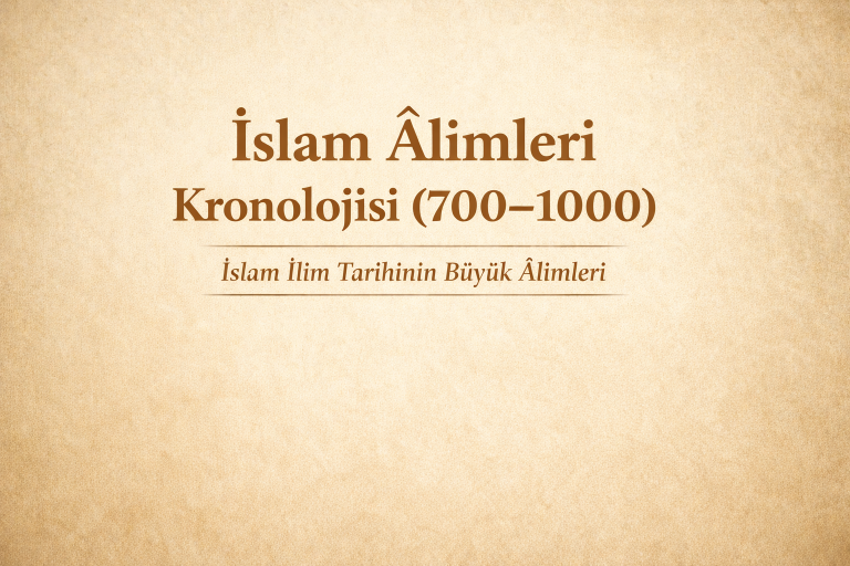 İslam Âlimleri Kronolojisi (700–1000): İslam İlim Tarihinin Büyük Âlimleri