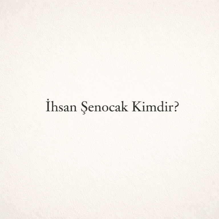 İhsan Şenocak Kimdir? Hayatı, İlmi Çalışmaları ve Düşünce Çizgisi