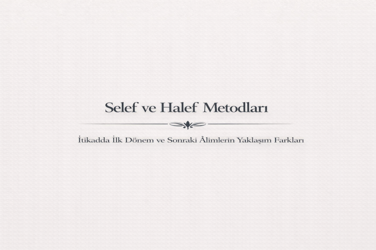 Selef ve Halef Metodları