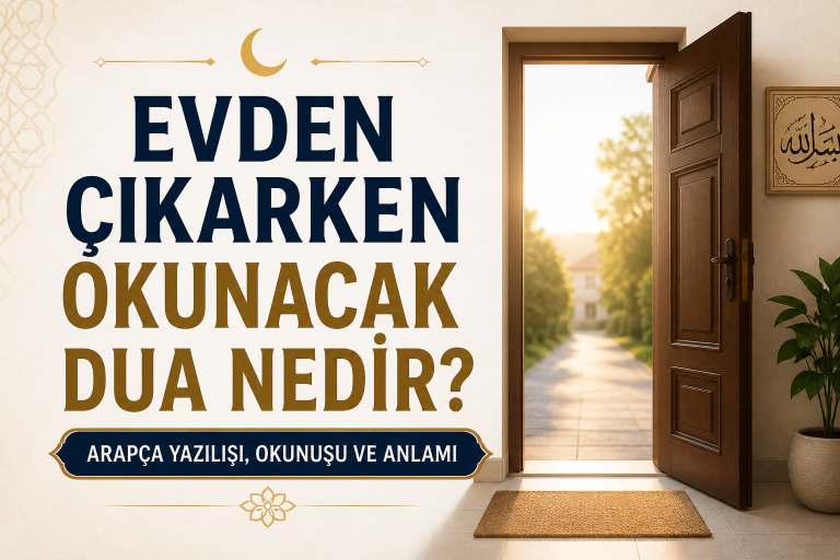 Evden Çıkarken Okunacak Dua Nedir? (Arapça Yazılışı, Okunuşu ve Anlamı)