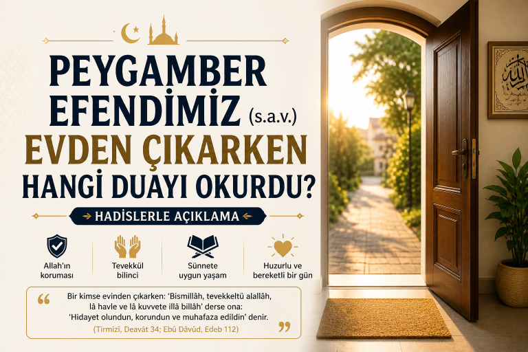 Peygamber Efendimiz (s.a.v.) Evden Çıkarken Hangi Duayı Okurdu? (Hadislerle Açıklama)