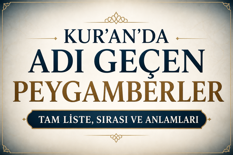 Kur’an’da İsmi Geçen Peygamberler Kimlerdir?Sıralı Liste, Hikmetleri ve Doğru Anlama Rehberi